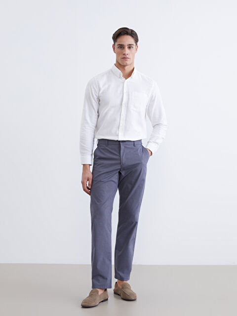 LCWAIKIKI Classic კაცების კანვასის ჩინოს შარვალი რეგულარული მორგებით - S61884Z8-LBF