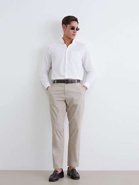LCWAIKIKI Classic Slim Fit Gabardin Erkek Chino Pantolon