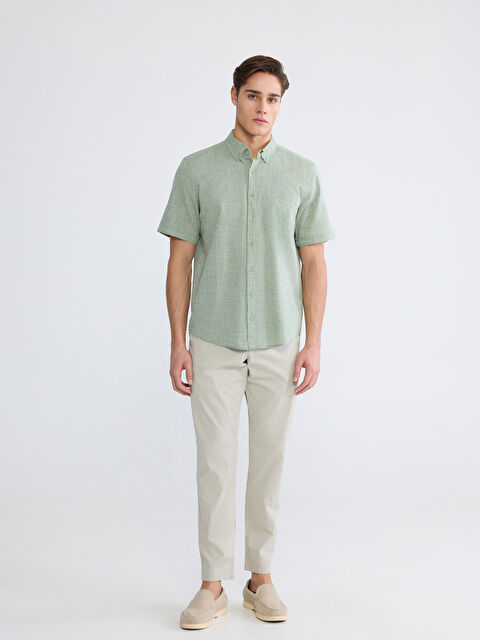 LCWAIKIKI Classic მამაკაცები ბეჟი ჩინოს შარვალი - S61885Z8-Y0A