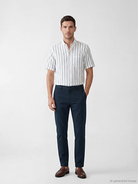 LCWAIKIKI Classic Slim Fit Gabardin Erkek Chino Pantolon - S61885Z8-CUR