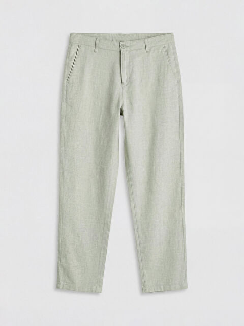 LCWAIKIKI Classic Standart Kalıp Keten Karışımlı Erkek Chino Pantolon