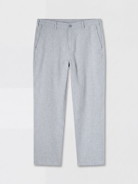 LCWAIKIKI Classic Regular Fit Keten Karışımlı Erkek Chino Pantolon