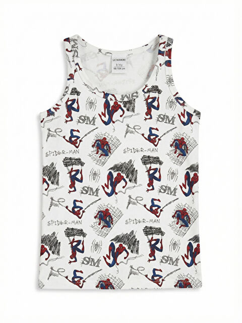 LCW Kids Spider-Man Baskılı Erkek Çocuk Atlet - S61893Z4-LU7