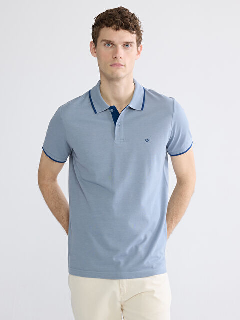 LCWAIKIKI Classic Men's Piqué Polo Shirt with Embroidered Collar - S61895Z8-DVH