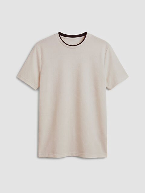 LCWAIKIKI Classic Man ECRU T-Shirt - S61896Z8-R9J