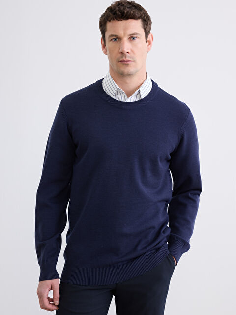 LCWAIKIKI Classic Men's Crew Neck Knit Sweater - S61927Z8-QC8