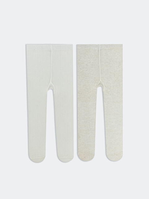 LCW baby جوارب طويلة بيج فاتح / ايكرو طفلة - S61942Z1-TGG