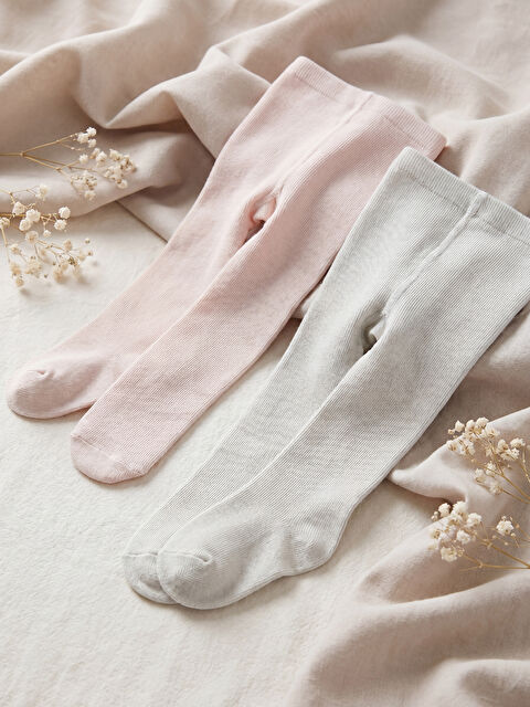 LCW baby Baby Girls' 2 Pack Tights