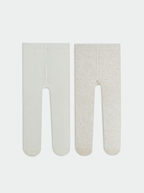 LCW Kids Kız Bebek Triko Külotlu Çorap 2'li - S61946Z1-D2Y