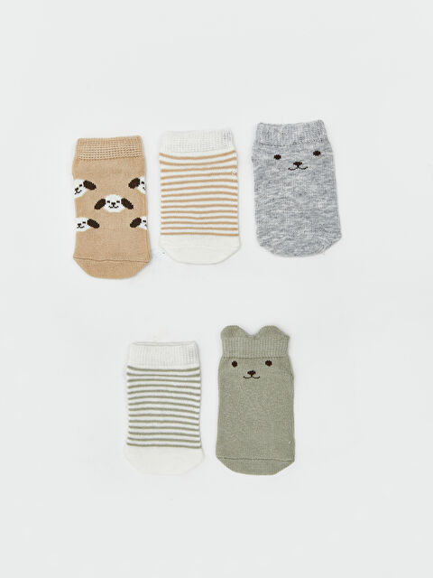 LCW baby Desenli Erkek Bebek Patik Çorap 5'li - S61976Z1-VKZ
