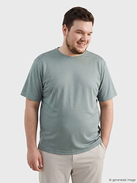 XSIDE ACTIVE Bisiklet Yaka Erkek Spor Tişört - S61986Z8-H9H