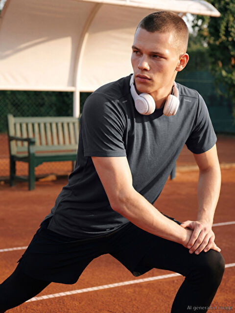 XSIDE ACTIVE Bisiklet Yaka Erkek Spor Tişört