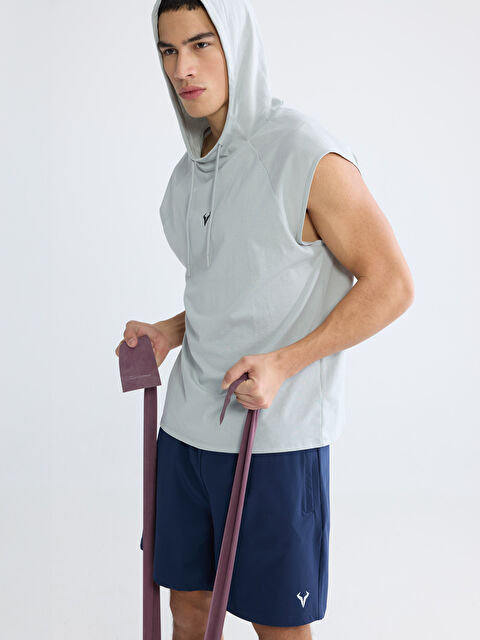 XSIDE ACTIVE Ерлерге арналған капюшонды спорттық майка - S61994Z8-G7J