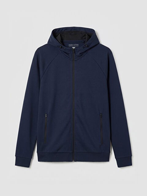 XSIDE ACTIVE Kapüşonlu Erkek Fermuarlı Sweatshirt - S61997Z8-CT8