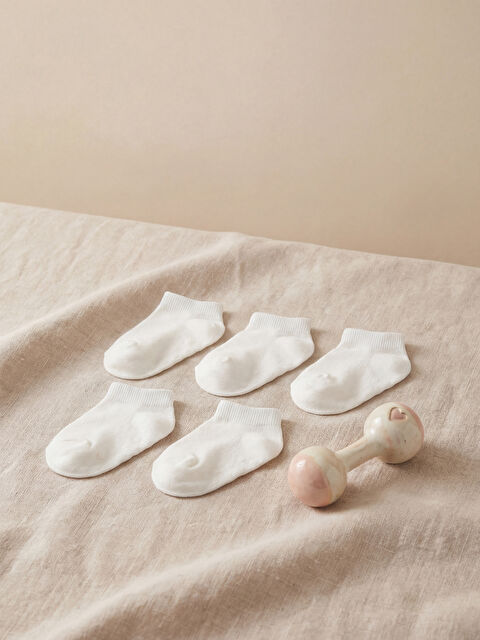 LCW baby Erkek Bebek Patik Çorap 5'li - S62008Z1-Q6K