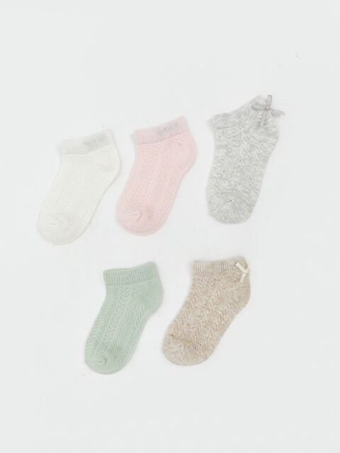 LCW baby Desenli Kız Bebek Patik Çorap 5'li - S62020Z1-D5H