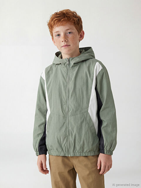 LCW Kids Kapüşonlu Erkek Çocuk Mont - S62083Z4-GN2