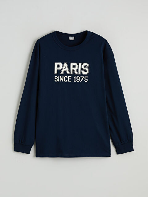 LCW Kids Bisiklet Yaka Paris Baskılı Erkek Çocuk Tişört - S62144Z4-DWP