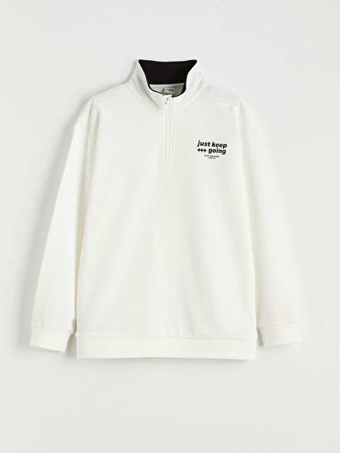 LCW Kids Dečiji duks sa visokim okovratnikom i poluzatvaračem - S62147Z4-R9J