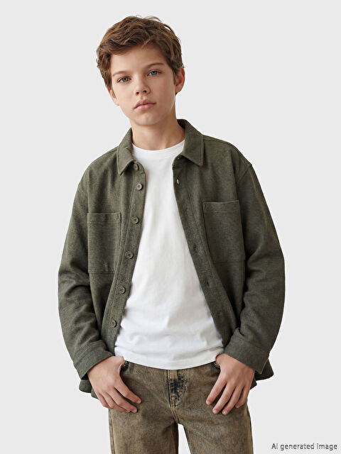 LCW Kids Uzun Kollu Erkek Çocuk Gömlek - S62176Z4-HCZ