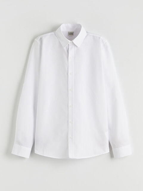 LCW Kids Basic Uzun Kollu Erkek Çocuk Gömlek - S62182Z4-Q6K