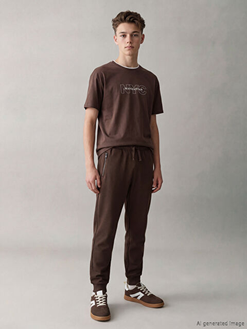 LCW Kids Beli Lastikli Erkek Çocuk Jogger Eşofman Altı