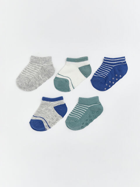 LCW baby Erkek Bebek Patik Çorap 5'li  - S62229Z1-CT3