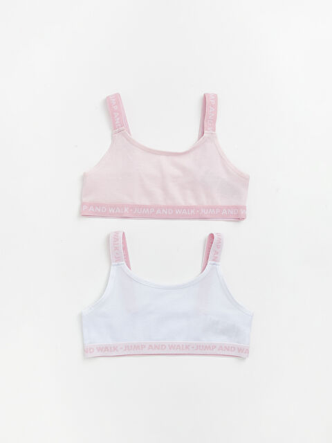 LCW Kids Yazı Baskılı Kız Çocuk Büstiyer 2'li - S62242Z4-FWW