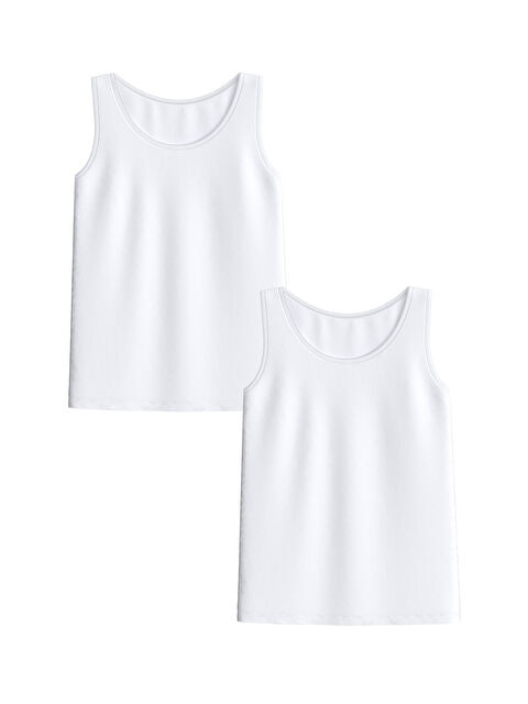 LCW Kids Bisiklet Yaka Kız Çocuk Atlet 2'li - S62243Z4-Q6K