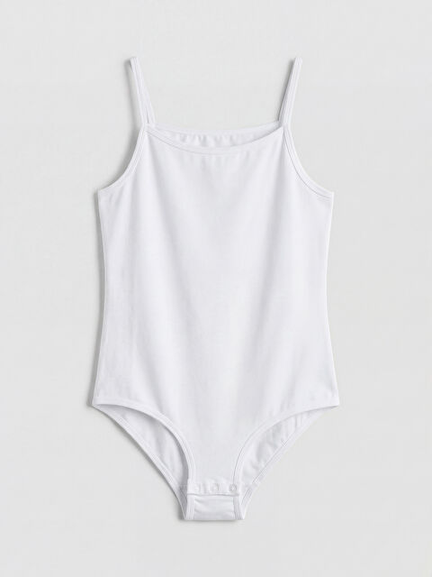 LCW Kids İp Askılı Kız Çocuk Çıtçıtlı Body - S62263Z4-Q6K