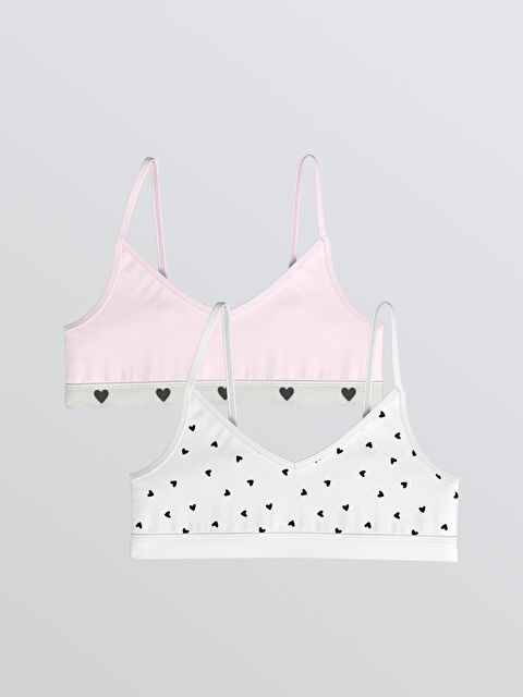 LCW Kids Kalp Desenli Kız Çocuk Büstiyer 2'li - S62277Z4-LRA