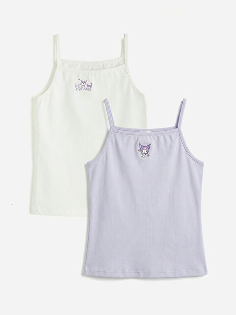 LCW Kids Kuromi Nakışlı Kız Çocuk 2'li Atlet - S62313Z4-FDU