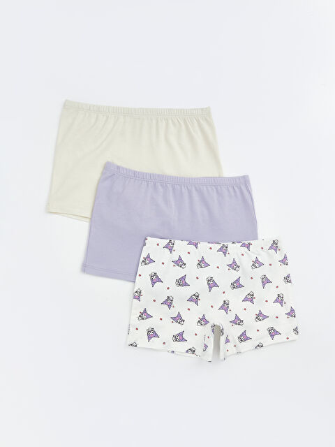 LCW Kids Girl ECRU Boxer Trunks - S62315Z4-FDU