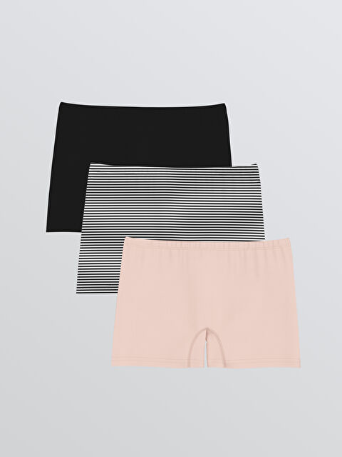 LCW Kids Kız Çocuk Pamuklu Boxer 3'lü - S62332Z4-FVA