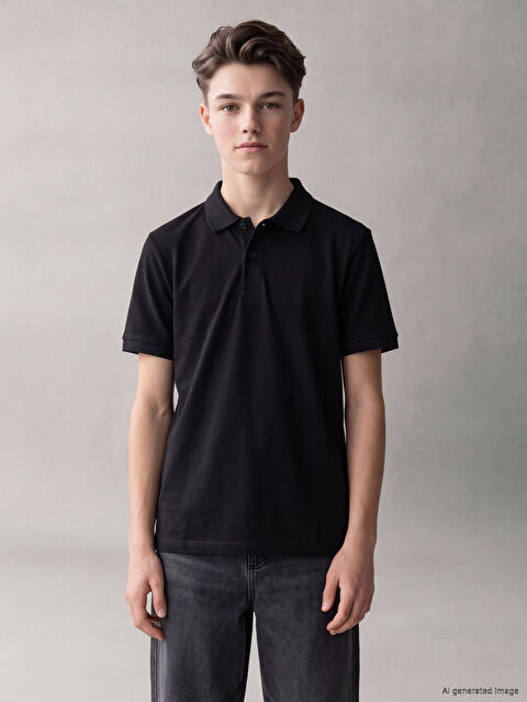 LCW Kids Polo Yaka Erkek Çocuk Pike Tişört