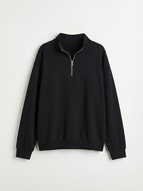 LCW Kids Yarım Fermuarlı Dik Yaka Erkek Çocuk Sweatshirt - S62345Z4-CVL