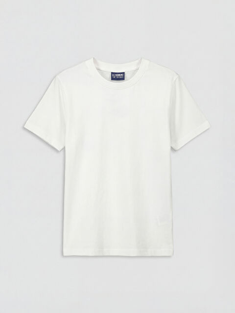 LCW Kids Bisiklet Yaka Kısa Kollu Erkek Çocuk Tişört - S62347Z4-R9J