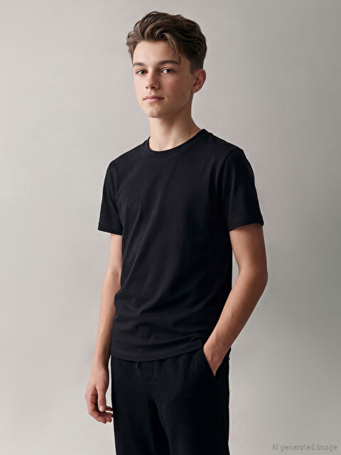 LCW Kids Basic Erkek Çocuk Tişört