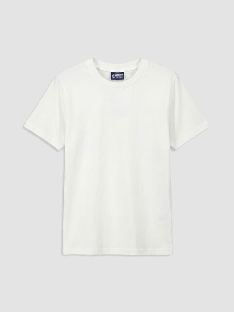 LCW Kids Bisiklet Yaka Kısa Kollu Erkek Çocuk Tişört