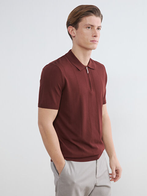 SOUTHBLUE Polo Yaka Kısa Kollu Erkek Triko Kazak	 - S62386Z8-12X