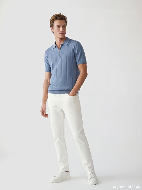 SOUTHBLUE Polo Yaka Kısa Kollu Erkek Triko Kazak - S62386Z8-1JX