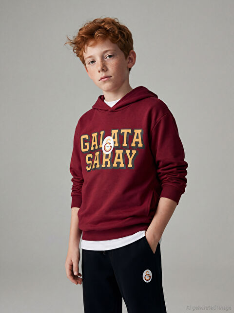 LCW Kids Galatasaray Baskılı Erkek Çocuk Sweatshirt - S62512Z4-J4N