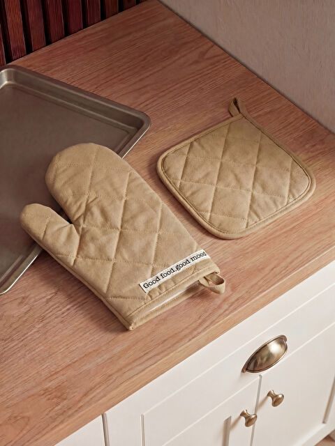 LCW HOME Kapitone Desenli Fırın Eldiveni ve Tutaç - S62518Z8-CTX