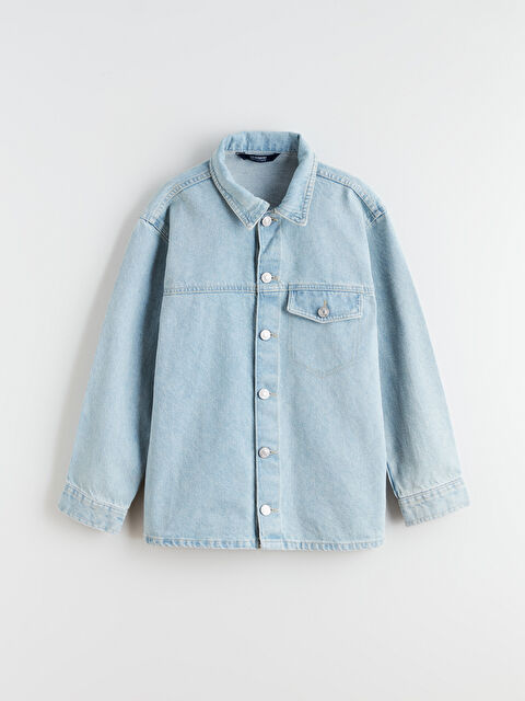 LCW Kids Uzun Kollu Erkek Çocuk Jean Gömlek - S62643Z4-311