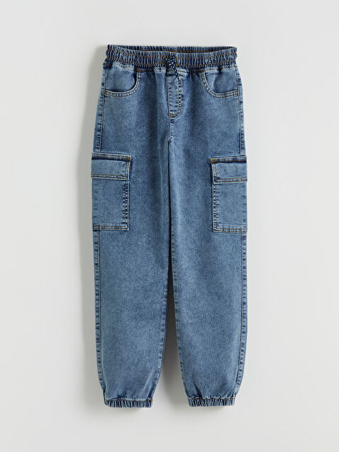 LCW Kids Erkek Çocuk Kargo Jean Pantolon - S62644Z4-507