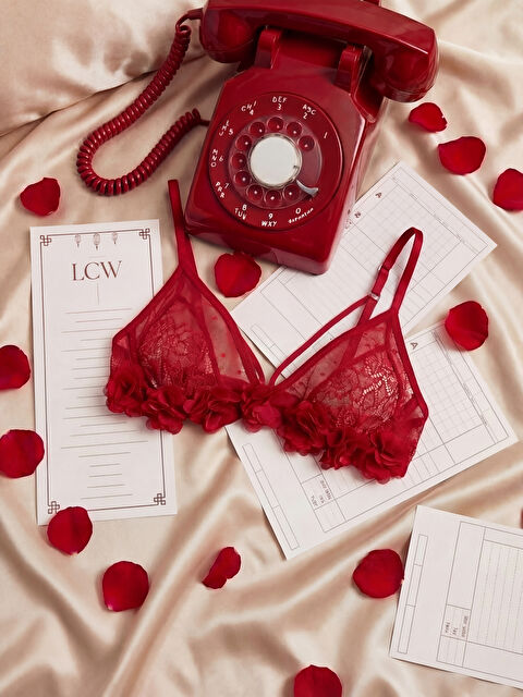 LCW DREAM Balensiz Dolgusuz Çiçek Detaylı Fantezi Bralet - S62674Z8-R3M
