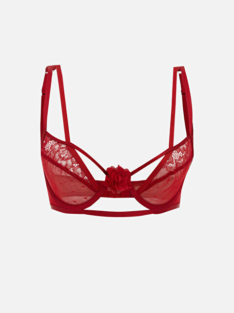 LCW DREAM Balenli Dolgusuz Çiçek Detaylı Fantezi Sütyen	 - S62678Z8-R3M