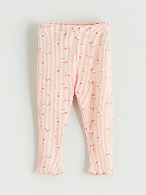 LCW baby Çiçekli Kız Bebek Kaşkorse Tayt - S62833Z1-LT4