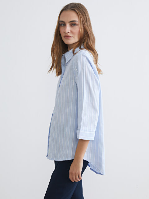 LCWAIKIKI Classic Раиранa дамска риза - S62933Z8-LEN