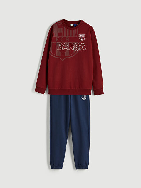 LCW Kids Barcelona Printed Boys' Tracksuit - S63011Z4-HMS